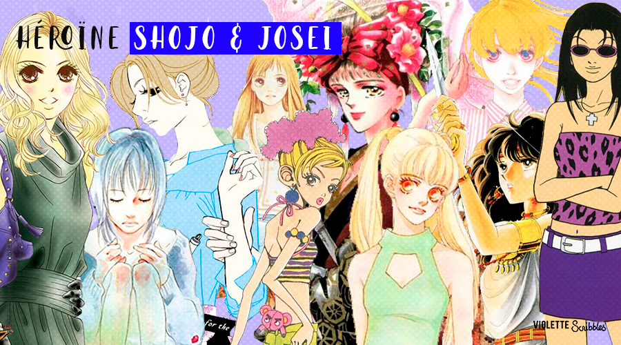 Header heroine manga shojo josei modele inspiration